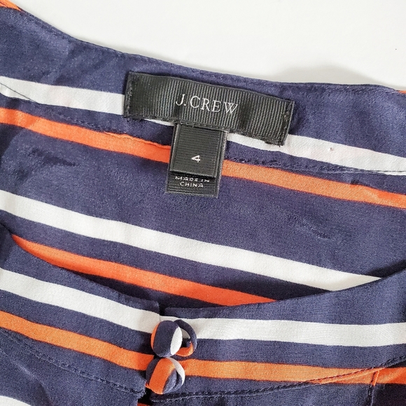 J. CREW Striped Silk Tunic Shift Dress 4 - Picture 3 of 10